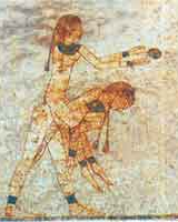 Prédécesseur du jeu de kubb dans l'Egypte ancienne